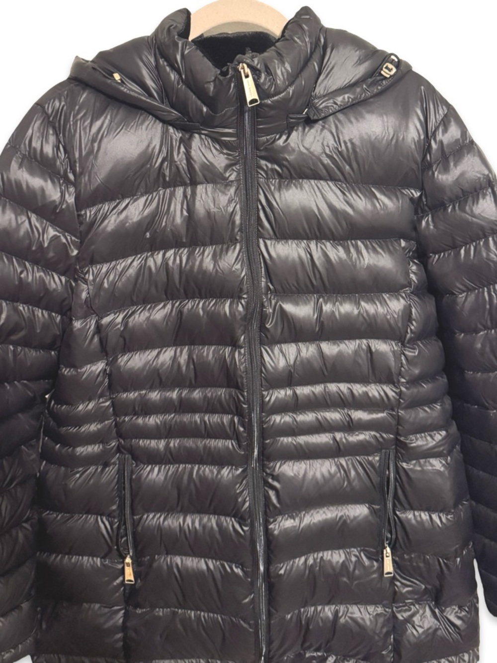 Andrew Marc Women’s Packable Down Puffer Coat Black Lightweight Jacket Size XL - Picture 5 of 6
